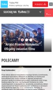 How tuba.pl looks like on a mobile device such as an iPhone.