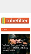How tubefilter.com looks like on a mobile device such as an iPhone.