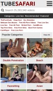 How tubesafari.com looks like on a mobile device such as an iPhone.