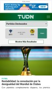 How tudn.mx looks like on a mobile device such as an iPhone.