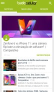 How tudocelular.com looks like on a mobile device such as an iPhone.