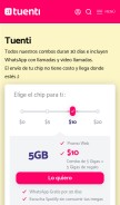 How tuenti.ec looks like on a mobile device such as an iPhone.