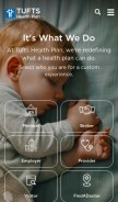 How tufts-health.com looks like on a mobile device such as an iPhone.