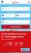How tui.be looks like on a mobile device such as an iPhone.