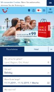 How tui.com looks like on a mobile device such as an iPhone.