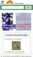 How tuinadvies.be looks like on a mobile device such as an iPhone.