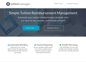 How tuitionmanager.com looks like on a tablet such as an iPad.