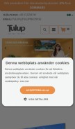 How tulupdecor.se looks like on a mobile device such as an iPhone.