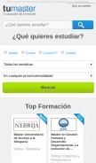 How tumaster.com looks like on a mobile device such as an iPhone.