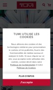 How tumi.com looks like on a mobile device such as an iPhone.