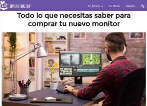 How tumonitor.top looks like on a tablet such as an iPad.