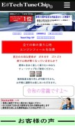 How tunechip.com looks like on a mobile device such as an iPhone.