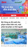 How tuoitre.vn looks like on a mobile device such as an iPhone.
