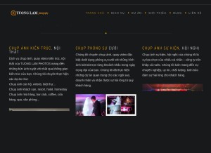 How tuonglamphotos.com looks like on a tablet such as an iPad.