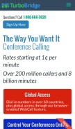 How turbobridge.com looks like on a mobile device such as an iPhone.