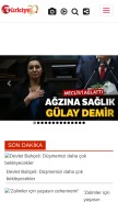 How turkiyegazetesi.com looks like on a mobile device such as an iPhone.