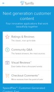 How turntonetworks.com looks like on a mobile device such as an iPhone.