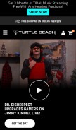 How turtlebeach.com looks like on a mobile device such as an iPhone.
