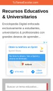 How tutareaescolar.com looks like on a mobile device such as an iPhone.