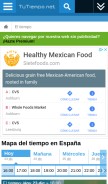 How tutiempo.net looks like on a mobile device such as an iPhone.