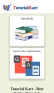 How tutorialkart.com looks like on a mobile device such as an iPhone.