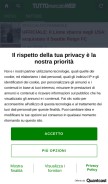 How tuttomercatoweb.com looks like on a mobile device such as an iPhone.