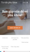 How tuvanphukhoa-online.webflow.io looks like on a mobile device such as an iPhone.