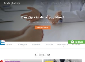 How tuvanphukhoa-online.webflow.io looks like on a tablet such as an iPad.