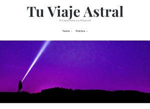 How tuviajeastral.com looks like on a tablet such as an iPad.