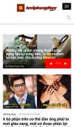 How tuviphongthuy.net looks like on a mobile device such as an iPhone.