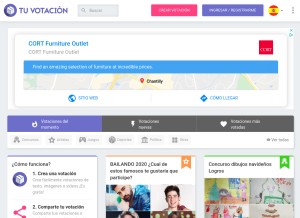 How tuvotacion.com looks like on a tablet such as an iPad.