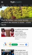 How tuxboard.com looks like on a mobile device such as an iPhone.
