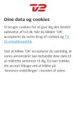 How tv2.dk looks like on a mobile device such as an iPhone.