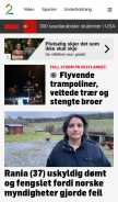 How tv2.no looks like on a mobile device such as an iPhone.