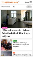 How tv2oj.dk looks like on a mobile device such as an iPhone.