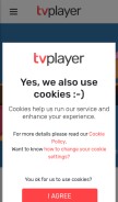 How tvplayer.com looks like on a mobile device such as an iPhone.