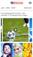 How tvspielfilm.de looks like on a mobile device such as an iPhone.