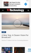 How tvtechnology.com looks like on a mobile device such as an iPhone.