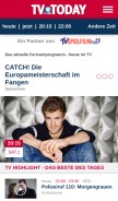 How tvtoday.de looks like on a mobile device such as an iPhone.