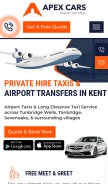 How twapexcars.co.uk looks like on a mobile device such as an iPhone.
