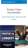 How twdownloader.net looks like on a mobile device such as an iPhone.