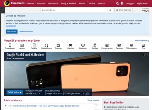How tweakimg.net looks like on a tablet such as an iPad.