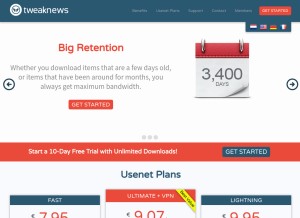 How tweaknews.eu looks like on a tablet such as an iPad.