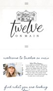 How twelveonmain.com looks like on a mobile device such as an iPhone.