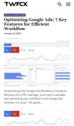 How twfcx.com looks like on a mobile device such as an iPhone.
