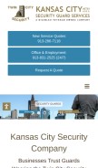 How twincitysecuritykansascity.com looks like on a mobile device such as an iPhone.