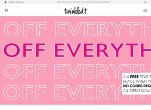 How twinkledt.com looks like on a tablet such as an iPad.