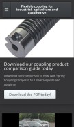 How twinspringcoupling.com looks like on a mobile device such as an iPhone.