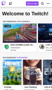 How twitch.tv looks like on a mobile device such as an iPhone.