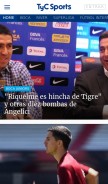 How tycsports.com looks like on a mobile device such as an iPhone.